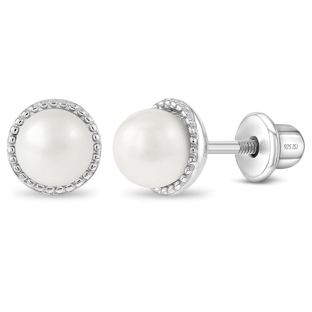 Sophisticated Pearl Girl Earrings